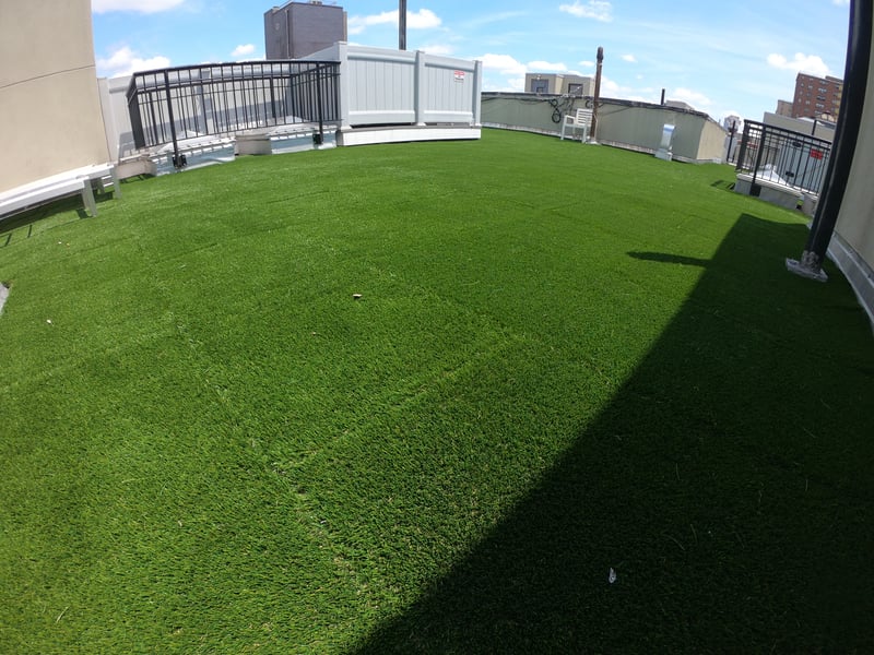 Rooftop Patio with Turf-Top Tiles preview 2